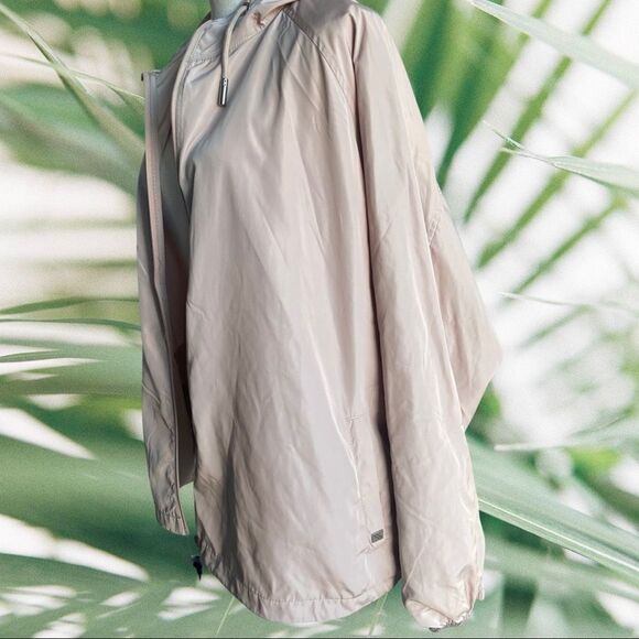 SOIA & KYO plus-size, lightweight pale pink/ beige windbreaker type jacket - Picture 8 of 11